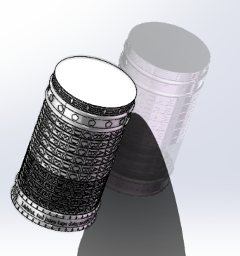 Cryptex密码筒3D打印图stl