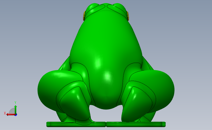 青蛙_SOLIDWORKS 2014_模型图纸下载 – 懒石网