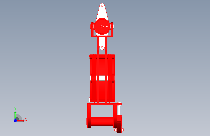 RKW系列脚踏液压鼓式制动器_RKW300-CL 正面视图