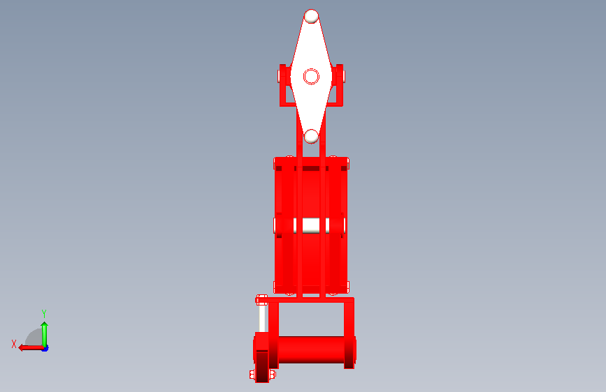 RKW系列脚踏液压鼓式制动器_RKW300-CL 背面视图