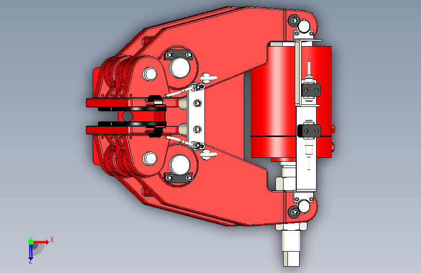 SBD-A安全制动器_SBD315-A-1000×25ⅠRLWLCL 俯视图
