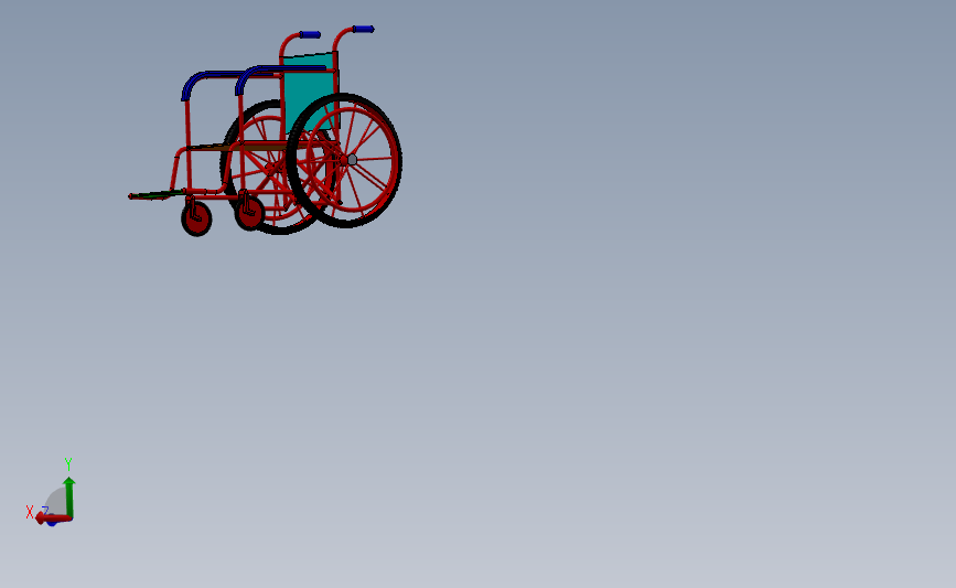 精致轮椅模型 Solidworks 2018 模型图纸下载 懒石网