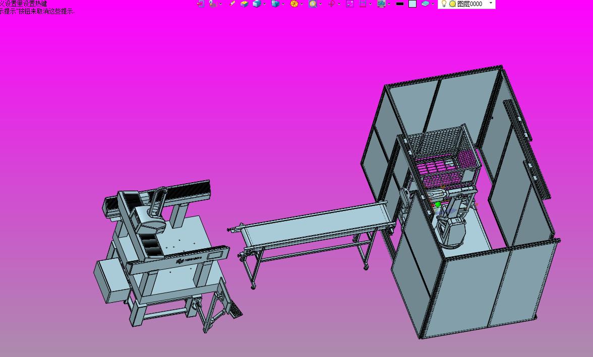 3d打印机器人自动堆垛站