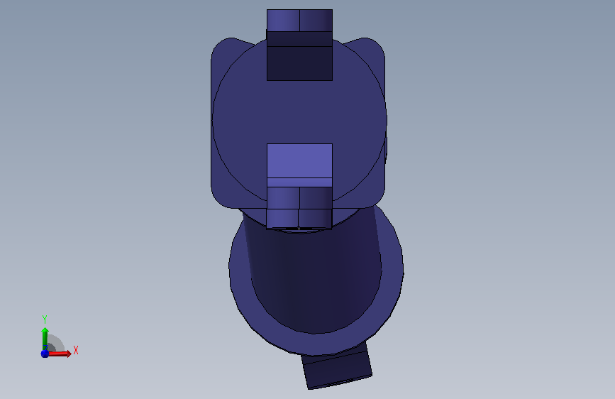 汽车驱动轴SolidWorks设计 正面视图