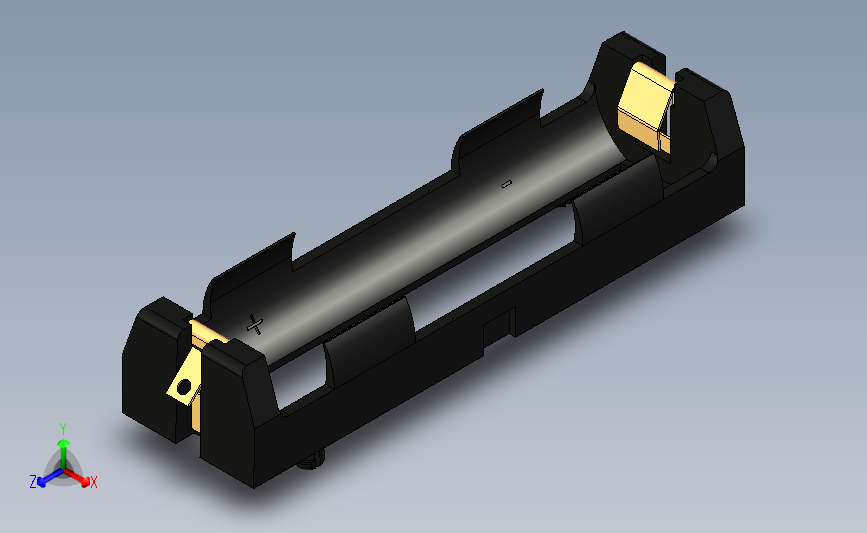 新能源keystone-18650电池座_STEP_模型图纸下载 – 懒石网