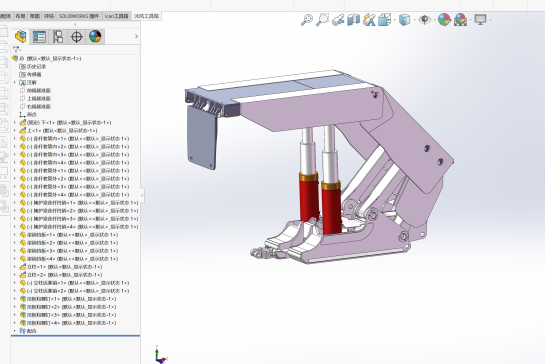 6号矿液压支架结构设计含solidworks模型+CAD图纸+说明书