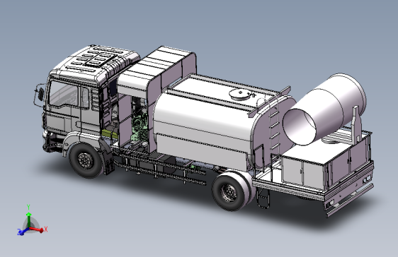 H0008399-抑尘雾炮车(带副发动机)
