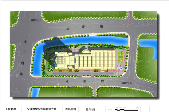 宁波检验检疫综合楼CAD建筑设计图纸