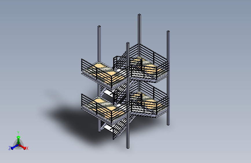 Staircase二层钢结构楼梯