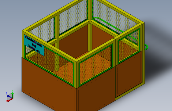 Tool Material trolley带门刀具物料推车