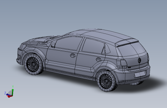 VW polo轿车外形