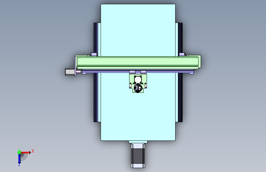 三坐标测量机 Solidworks14设计 俯视图
