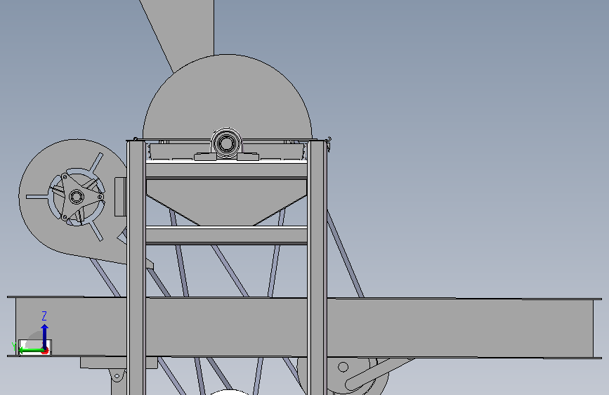 板栗挤压式脱壳机 Solidworks20设计