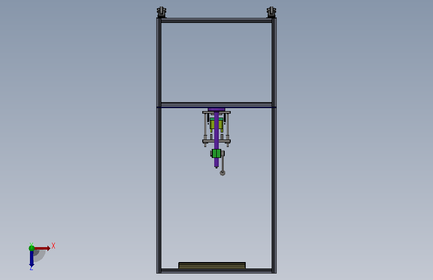 压装工作站 Solidworks20设计 俯视图