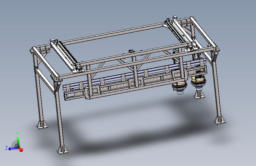 双动子龙门模组 Solidworks16设计 主视图