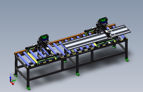 壁板三轴视觉自动拉钉 Solidworks19设计