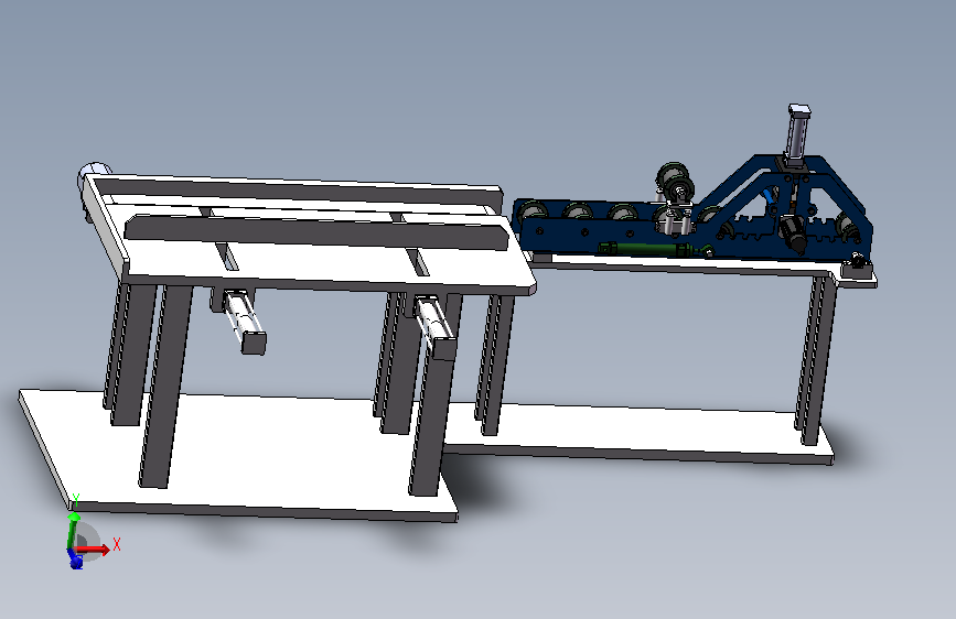 方管弯管成型机 Solidworks18设计