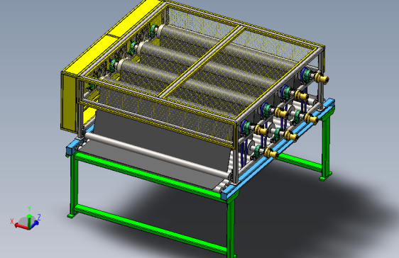 波浪辊筒线 Solidworks20设计
