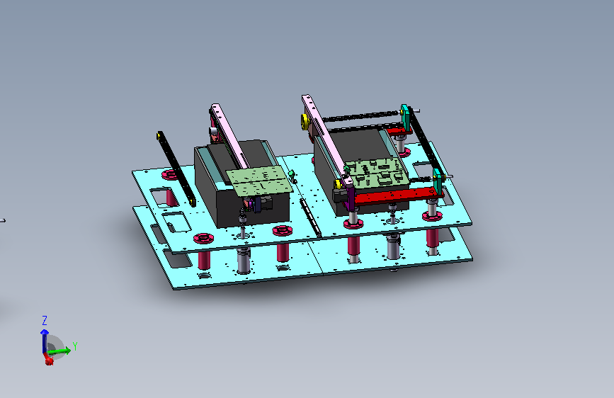 灯珠基板传送设备 Solidworks17设计