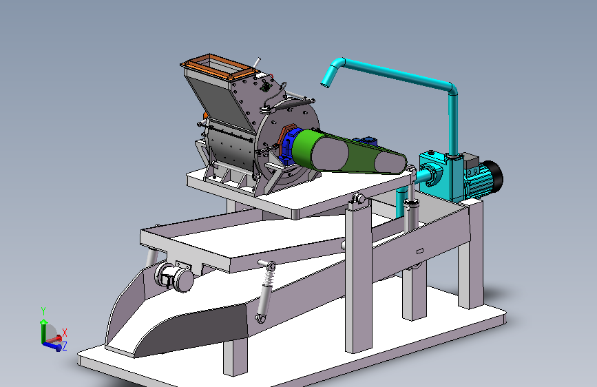 片材边料粉碎 Solidworks16设计