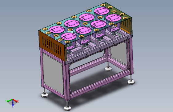 福来轮摆轮式分拣机 Solidworks22设计