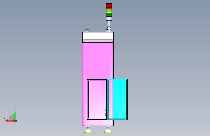 PCB平行移载机 背面视图