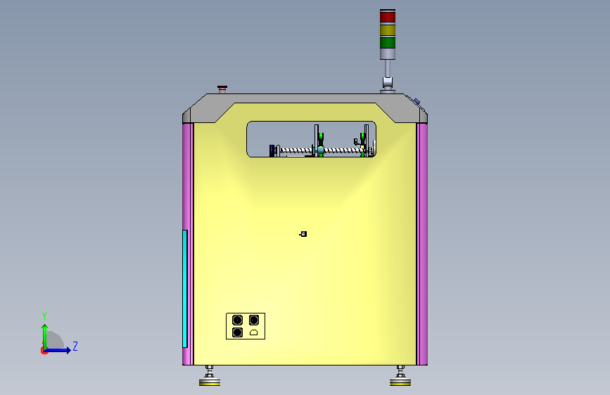 PCB平行移载机 左侧视图