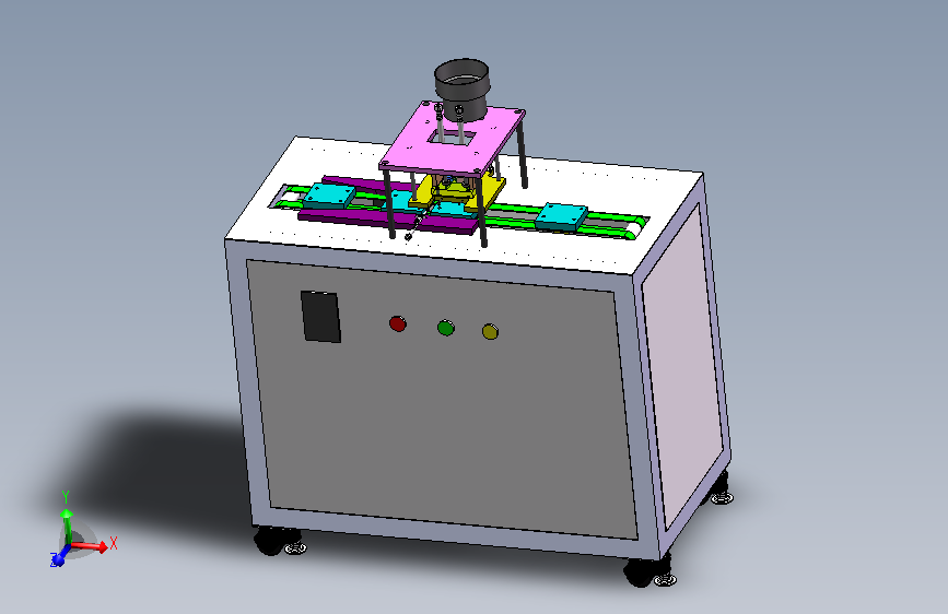 非标冲针组装机设备3D模型图纸
