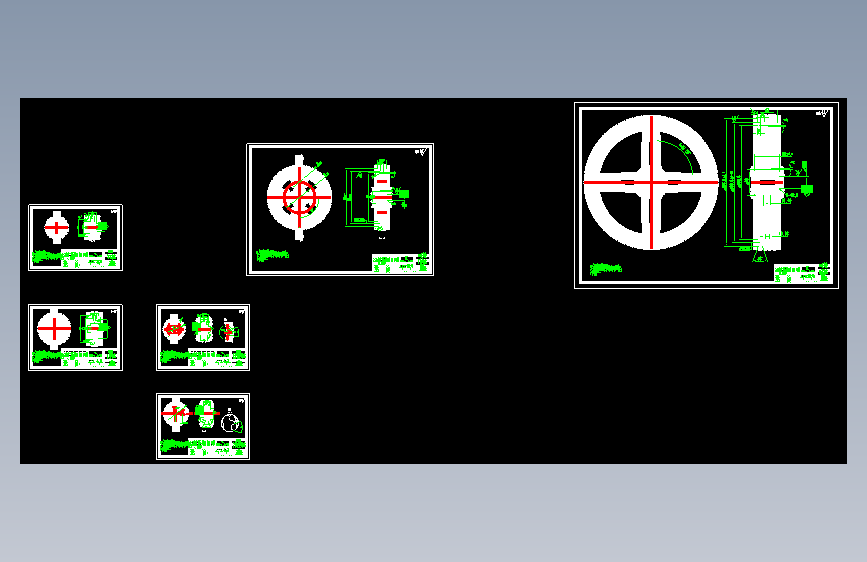 6款带轮CAD