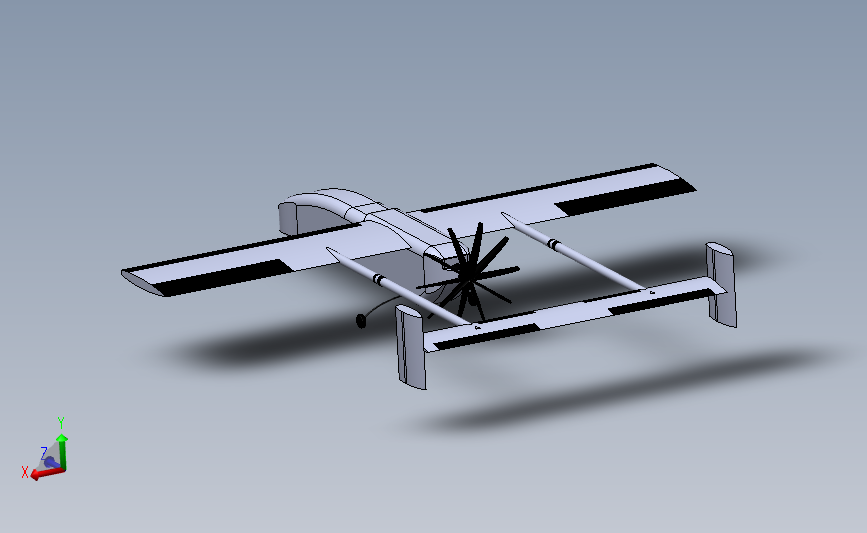 Aai Rq 2先锋无人机 Solidworks 2020 模型图纸下载 懒石网