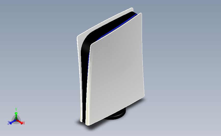 playstation5索尼PS5游戏机_Parasolid_模型图纸下载 – 懒石网