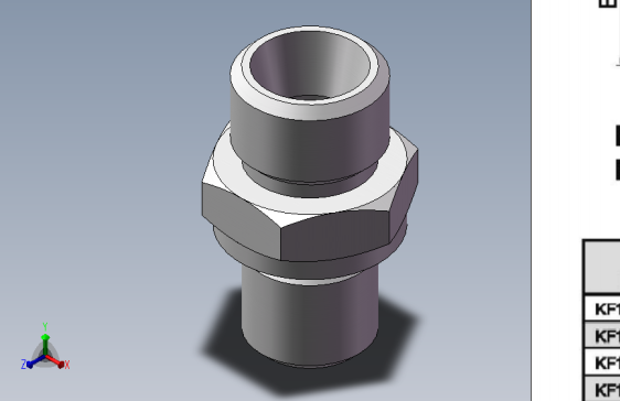 公制螺纹接头 直+外M14&times;1.5+外M12&times;1.5(KF1CM-14-12WD)