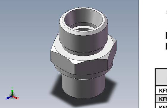 公制螺纹接头 直+外M18&times;1.5+外M16&times;1.5(KF1CM-18-16WD)
