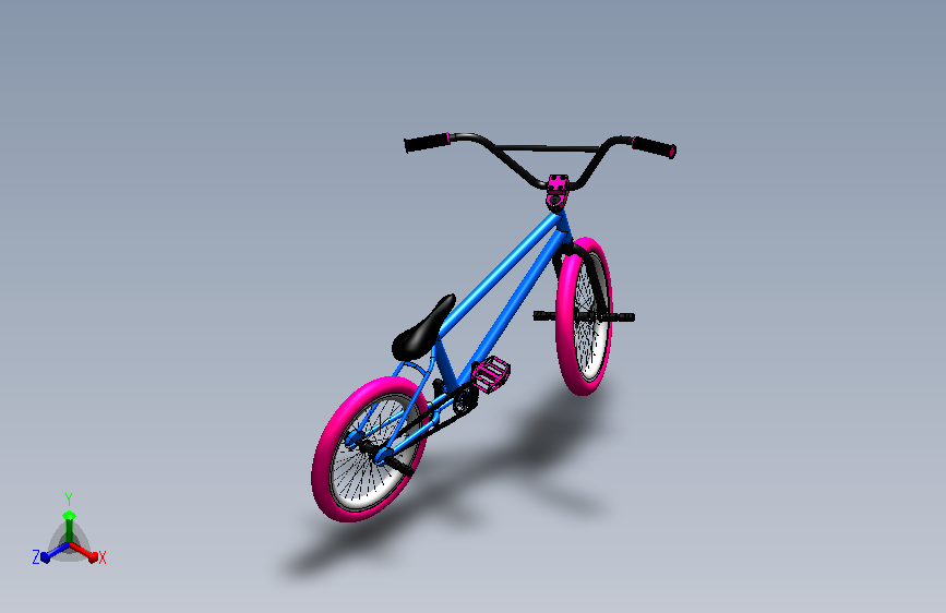 Bicicleta BMX小型自行车模型 (1)