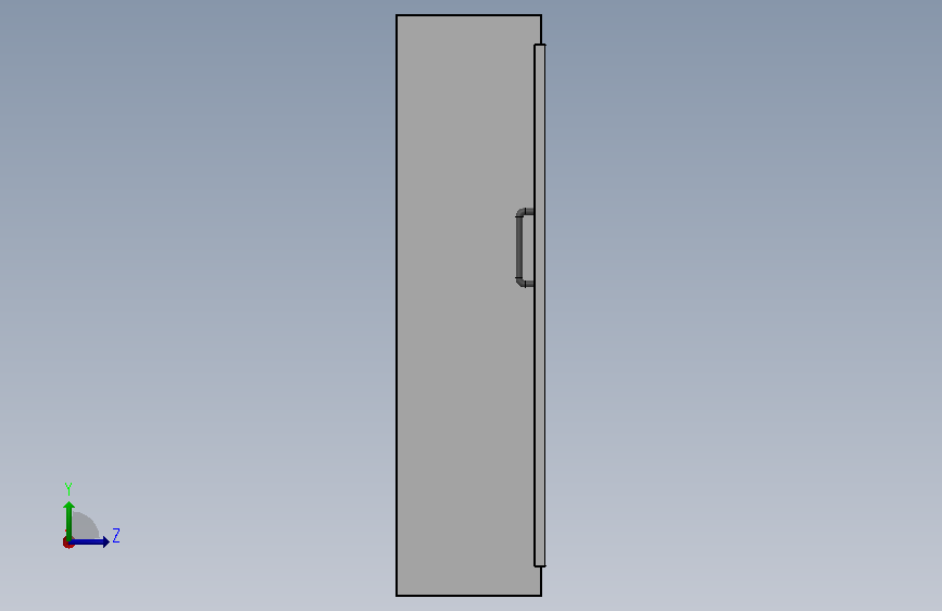 Cupboard橱柜结构 左侧视图