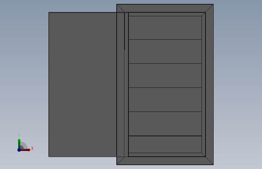 Cupboard橱柜结构 正面视图