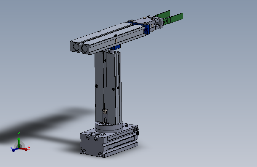 Model of pneumatic cylinder robot气缸机械臂