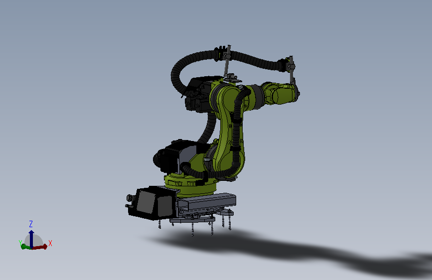 kuka kr160德国库卡机器人3D模型图纸 附