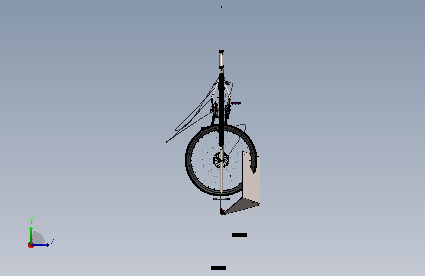 砾石自行车Mountain Bike (MTB) 附 左侧视图