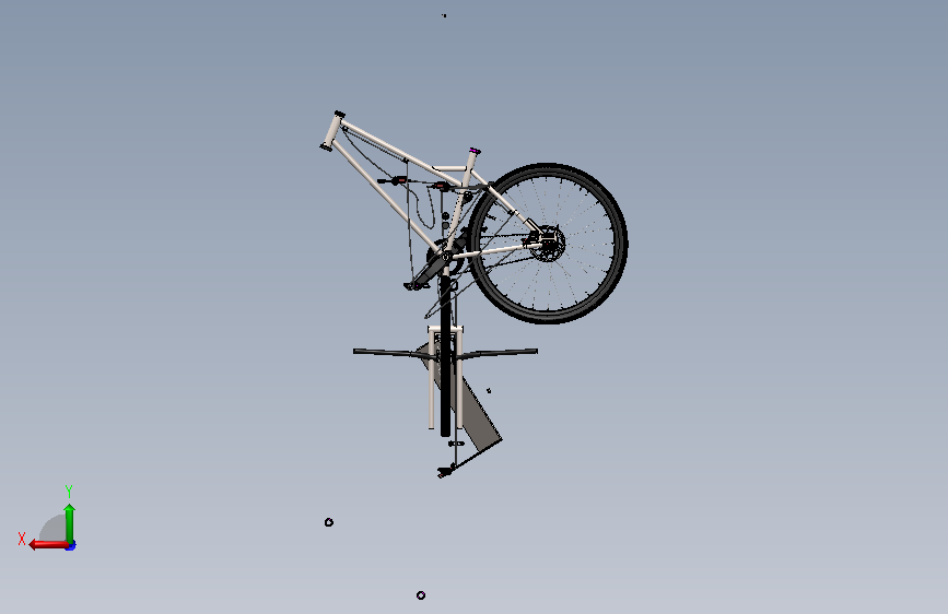 砾石自行车Mountain Bike (MTB) 附 背面视图