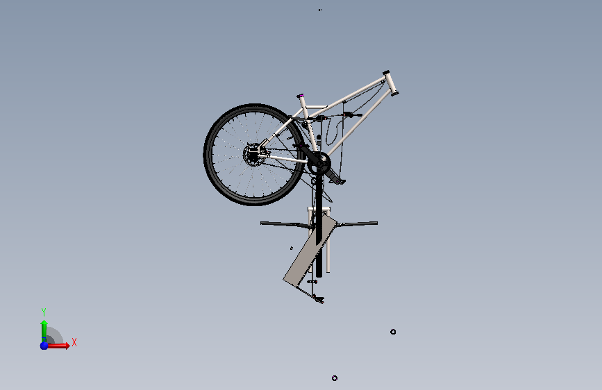 砾石自行车Mountain Bike (MTB) 附 正面视图