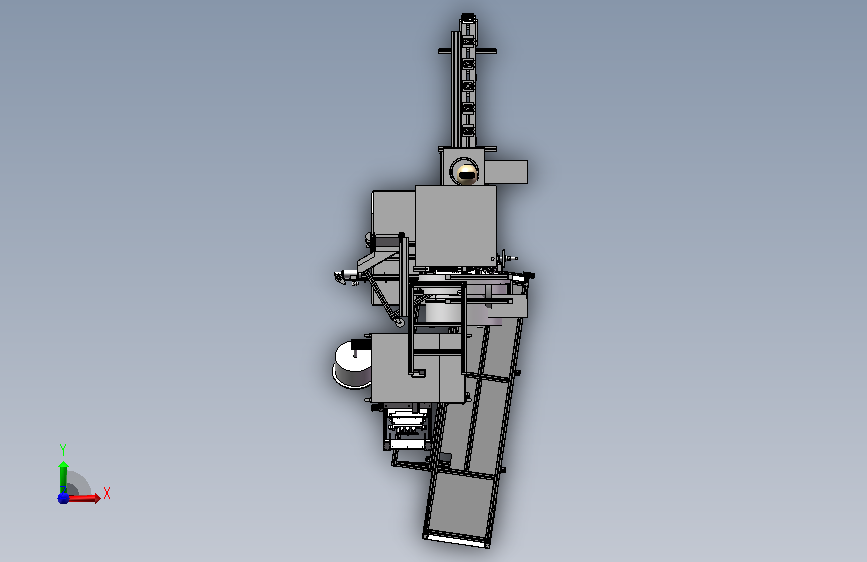 半导体行业一体机设备(上料、组装等自动化设备) Solidworks 正面视图