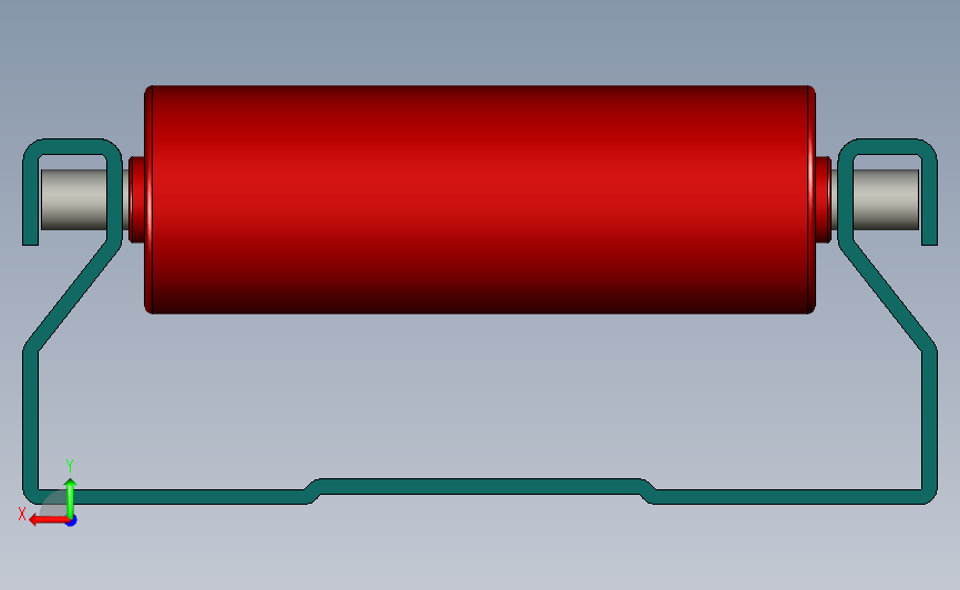 辅助迷你滚轮台 背面视图