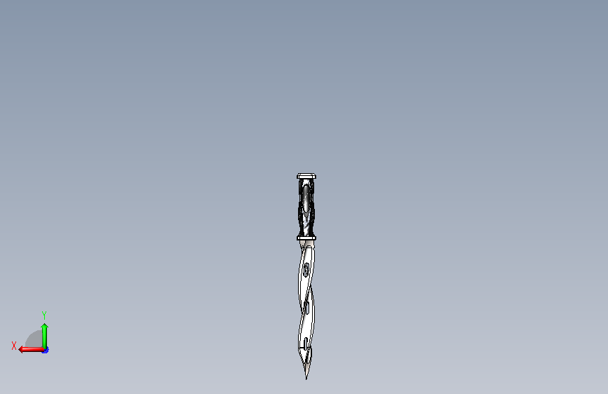 M48 Spiral Knife螺旋尖Dao模型 附