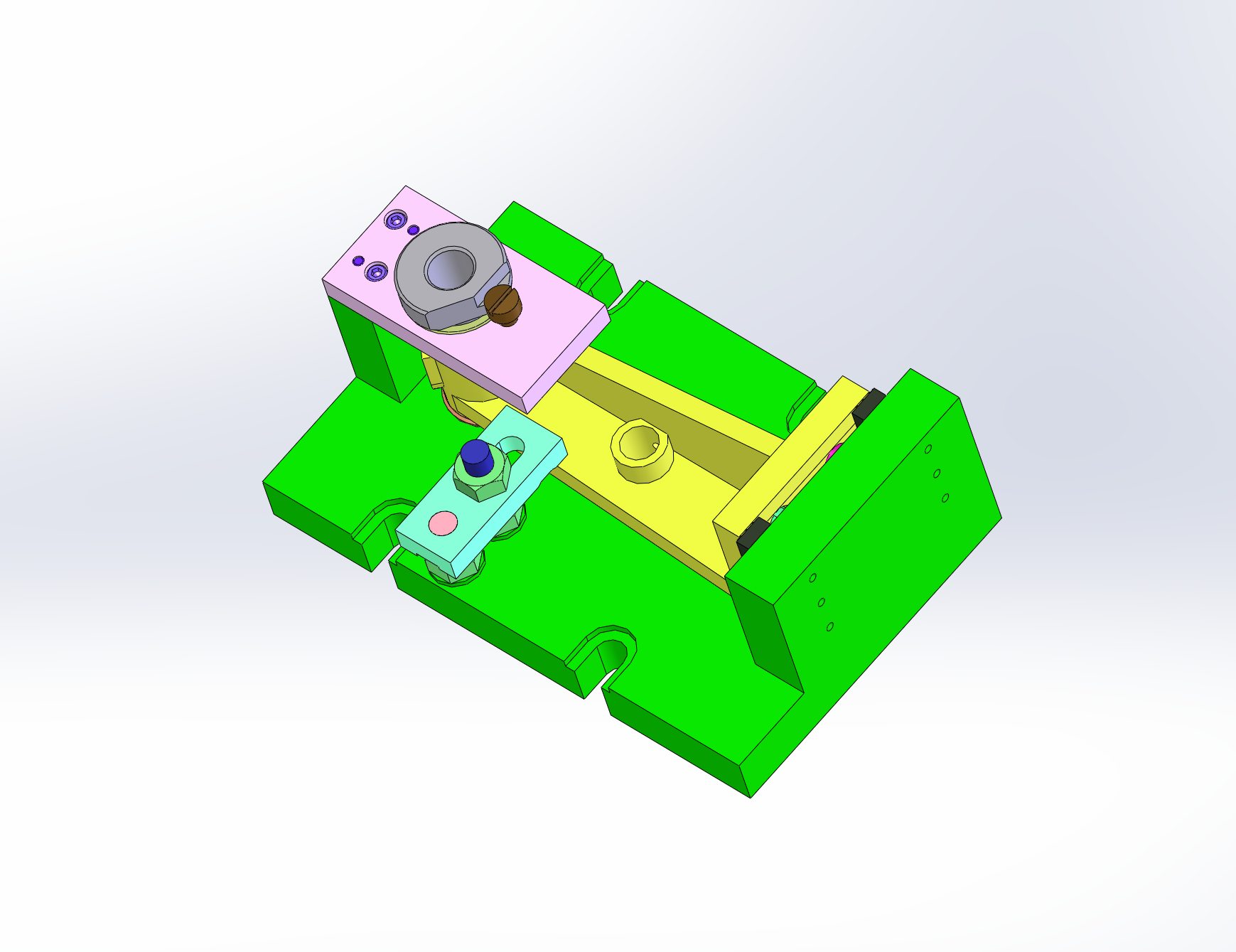 刹车支架加工工艺及钻16孔夹具设计【含三维solidworks】