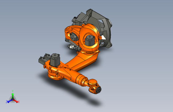 kuka 库卡 kr 210 r2700机器人外观3D建模图纸 X_T格式