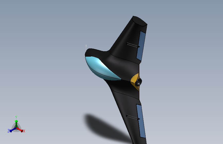 Fixed Wing Drone固定翼无人机3D数模图纸 STEP格式.zip