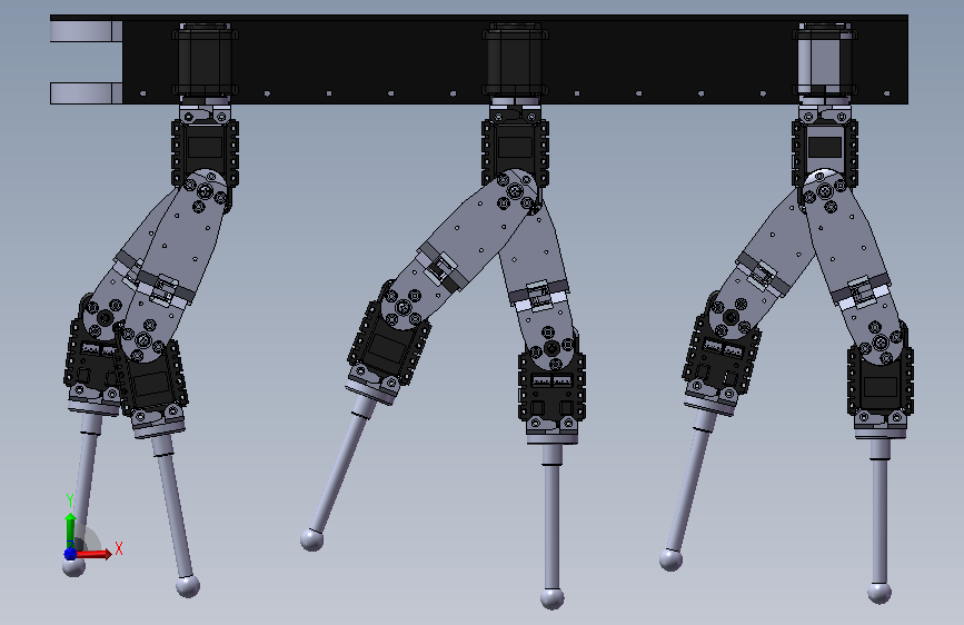 HexaPod Roboti六条腿伺服机器人3D图纸 STEP格式.zip