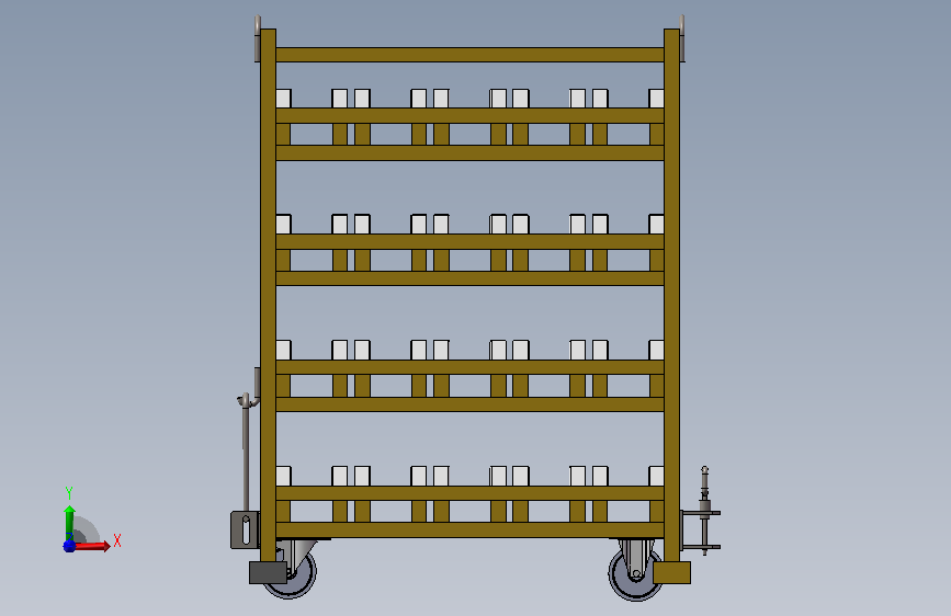 TROLLEY手推车小推车结构3D图纸 STEP格式.zip
