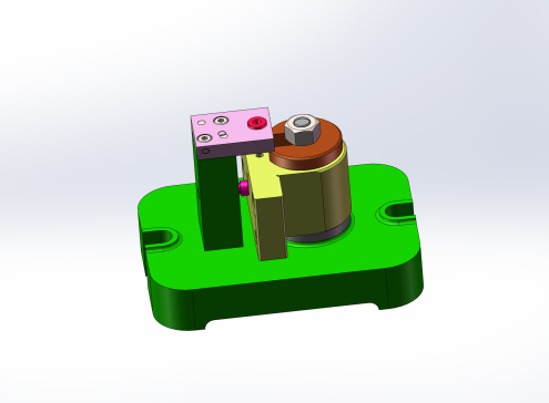 轴承座加工工艺及钻Φ4孔夹具设计【含三维solidworks】